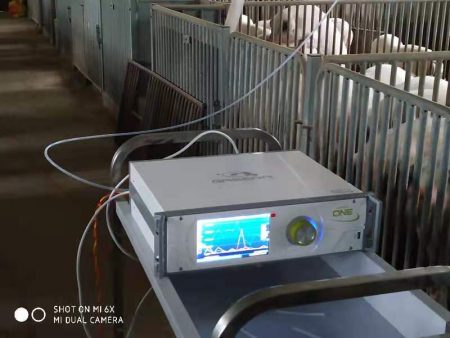 GASERA ONE PULSE measuring greenhouse gases in piggery
